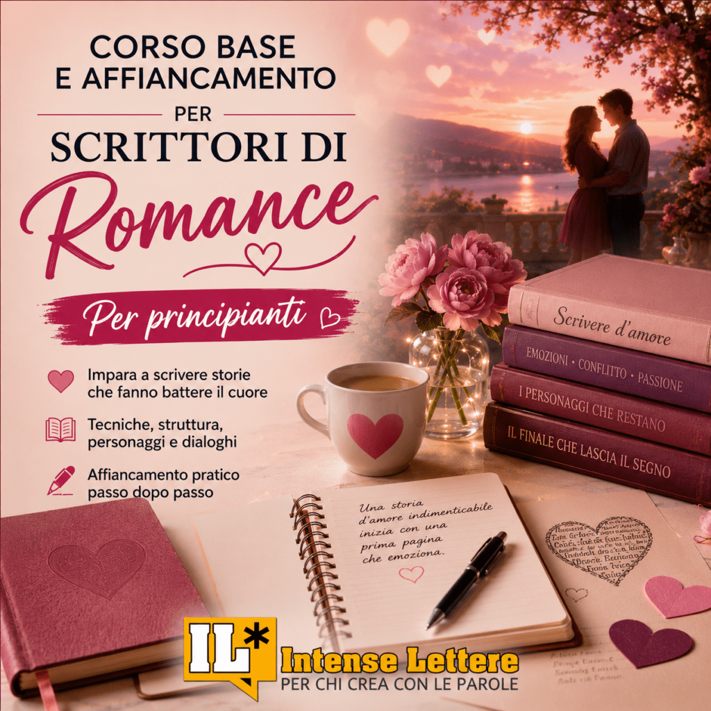 Corso e affiancamento per scrittori di romance pricipianti