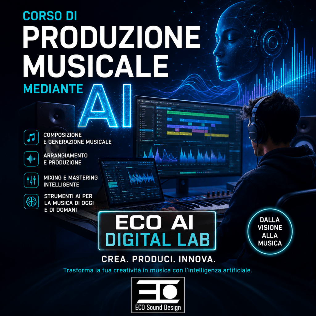 Corso e choaching per produzione musicale AI